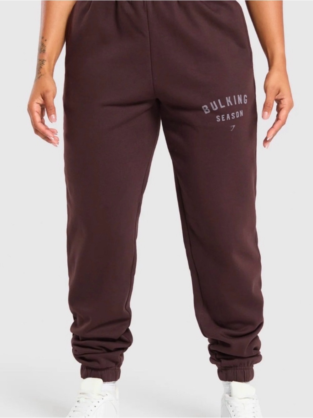 Gymshark Men's Dark Brown Jogger Sweatpants